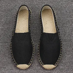 Sapatos africanos de desconto para homens, sapatos de lona com sola de borracha, calçados de juta para caminhada, casuais, espadrille, em oferta, 2022