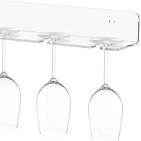 Nouvelle étagère murale en verre acrylique champagne pour mariage présentoir mural en verre à vin personnalisé pour support de verre à vin
