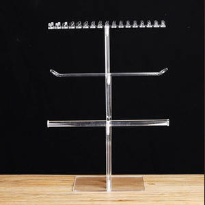 Ensemble de présentoirs à bijoux en acrylique moderne de qualité supérieure, support pour boucles d'oreilles, organisateur de bracelets et support pour cartes de boucles d'oreilles, rangement élégant pour - Product Image 6