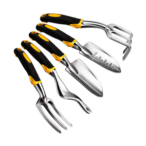 High-quality Carbon Steel Garden Tools, Handheld Fork and Shovel Set, Customizable Packaging, Sturdy and Durable.
