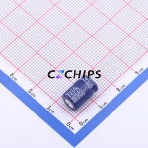 Condensador Electrolítico de Aluminio de Orificio Pasante CJ101MF812B3, Orificio Pasante, D8xL12mm 100uF 20% 35V 269mA-100kHz - Product Image 2