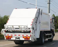 Camion compacteur à ordures diesel manuel Dongfeng 4x2 pour la gestion des déchets, avec composants essentiels : moteur, boîte de vitesses