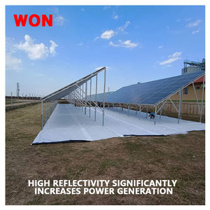 WON Panel <span class=keywords><strong>solar</strong></span> Estación de energía Cubierta de piso Anti-UV Película reflectante <span class=keywords><strong>solar</strong></span> de larga duración Estera de hierba reflectante blanca - Product Image 6
