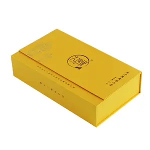 China Großhandel individuell bedruckte Luxus schwarz starr faltbar goldene Pappe Papier Geschenk verpackung Box mit Magnet-und Logo-Druck
