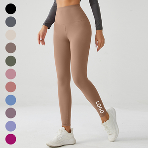 Leggings de sport sans couture pour femmes, personnalisés, avec effet push-up, pour la course à pied, le yoga, sans effet <span class=keywords><strong>camel</strong></span> toe, dos en V, <span class=keywords><strong>pantalon</strong></span> uni pour femmes - Product Image 6
