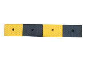 Rampe di gomma per carichi pesanti giallo nero ad alta intensità visibilità prismatica auto moto Anti-graffio passo in salita carreggiata - Product Image 2
