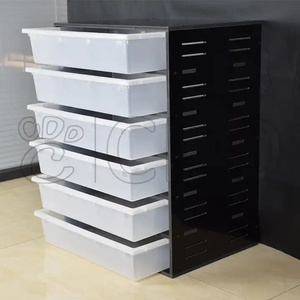 Canlı büyük ısıtmalı sürüngenler aksesuarları yılan raf sistemi plastik PVC yetiştiriciliği kutusu küvetleri yılan raf kafesleri - Product Image 1