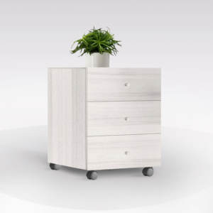 Cassettiera in laminato CM 40.1X52.5 H. 59.6 Rovere Nordico - Product Image 1