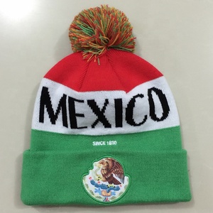 قبعة صوفية محبوكة عالية الجودة بتطريز مخصص للمدن مع كرة زينة، قبعة مموهة للشاطئ من المملكة المتحدة وأيرلندا - Product Image 3