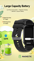 Jam Tangan Pintar Anak GPS 4G VM05 AMOLED 1.52 inci Kamera 2MP RAM 16MB+ROM 8MB Penyimpanan Pelacakan Jarak Jauh Panggilan Rekaman Foto/Video