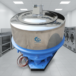 Machine d'extraction d'eau industrielle électrique en acier inoxydable pour blanchisserie Sunflower - Product Image 6