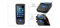 PDA Robusto 4G 64G Android 13 con Escáner de Código de Barras 1D/2D, Teclado de 4.5 Pulgadas para Inventario de Almacén y Logística de Entrega Effon HS04
