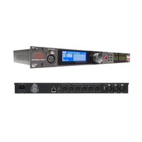 Processeur audio numérique professionnel 3 en 6, système de gestion des enceintes métalliques, contrôle réseau DSP pour les spectacles sur scène