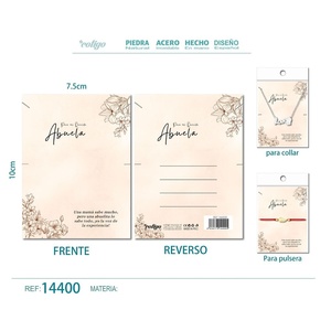 Biglietto di auguri per la nonna-carta regalo di gioielli