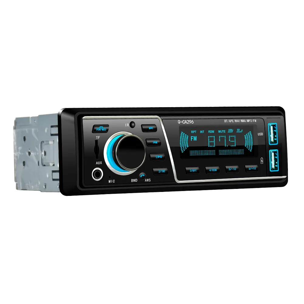 Car Stereo MP3 Player FM Audio Radio USB AUX SD In-dash Multi-format Playback Single Din Car Radio remote control Digital Audio