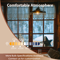 Ampoule à filament LED FLINT CRI90 T20 JA8 A15 en gros, 2700K AC, globe transparent vintage, fourniture d'usine, E26, garantie de 2 ans, CRI90, 15000