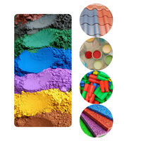 Oxyde de fer de pigment jaune/rouge/bleu/violet/orange (Fe2O3) pour les matériaux de route d'asphalte PVC en plastique céramique de bitume coloré
