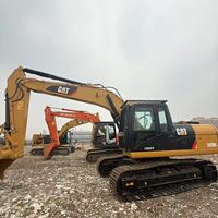 Excavatrice sur chenilles hydraulique d'occasion 320C à bas prix, modèle 2022, 20 tonnes, capacité de godet 0,8 m, moteur, boîte de vitesses, pompe - Vente chaude