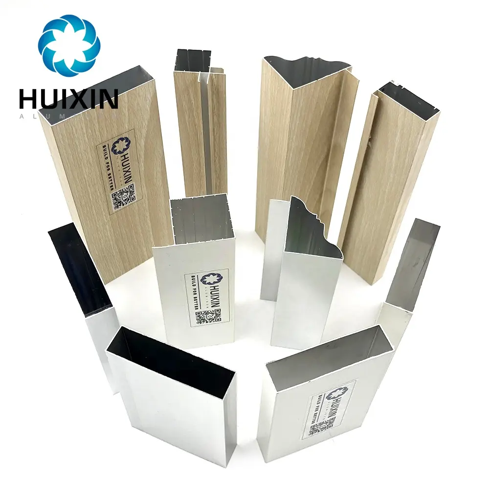 Идеальная обработка поверхности, деревянные алюминиевые профили, кухонный шкаф, алюминиевая рама
