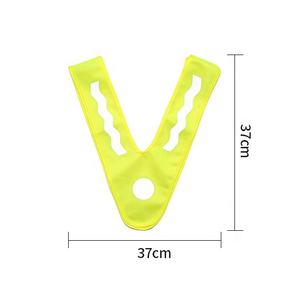 उच्च दृश्यता चिंतनशील सुरक्षा बनियान त्रिकोण आकार पल्लोवर बच्चों के लिए सुविधाजनक है - Product Image 2