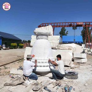 أوعية الزهور ذات الأعمدة الخاصة بالحدائق, أوعية من الجرانيت أو الرخام لتزيين الحدائق ، تُستخدم مع الزهور/النبات الأخضر - Product Image 4