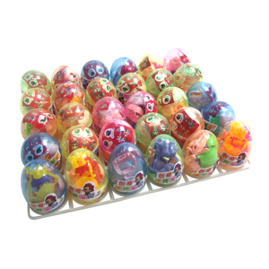 Loco del juguete de huevo sorpresa poco chica de dibujos animados con etiqueta silbando de cápsula de plástico de juguete - Product Image 2