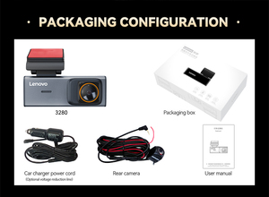 กล้องติดรถยนต์หน้า/หลัง จอ IPS คู่ ความละเอียด 4K 8K พร้อม GPS แอพมอนิเตอร์ กันน้ำ มองเห็นในเวลากลางคืน รับประกัน 1 ปี - Product Image 5
