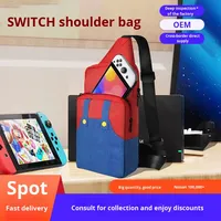 Sac de rangement portable en nylon imperméable et durable de 7 pouces avec fermeture éclair, grande capacité, classique et décontracté, personnalisable avec logo, pour Switch 2