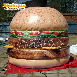 Escultura de Fibra de Vidrio y Resina de Hamburguesa y Papas Fritas Grandes para Decoración de Restaurantes, Entrada de KFC y <span class=keywords><strong>McDonald</strong></span>'<span class=keywords><strong>s</strong></span>, Interior, Exterior, Jardín - Product Image 3