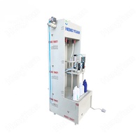 Machine de remplissage semi-automatique de solution d'hypochlorite de sodium anticorrosion HYSG1000-2AT pour l'embouteillage simplifié de 500 ml de liquide de blanchiment