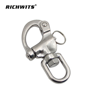 RICHWITS 316 Stainless Steel Quick Release Shackle 450kg 650kg 950kg Marine <b>Yacht</b> Connector Hardware - Product Image 5