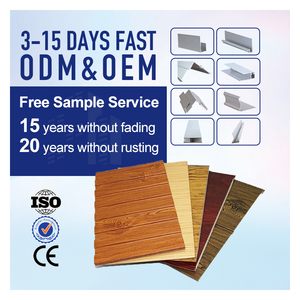 Panneaux muraux en métal ondulé <span class=keywords><strong>d</strong></span>écoratifs pour l'extérieur, pour usage résidentiel et commercial - Product Image 1