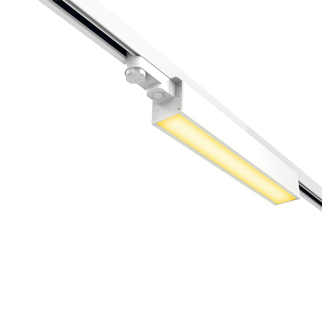 2024 Commercial Project Aluminum Rotatable CCT Change Light Spot Ceiling Rail Lighting Led Spot 40w SMD Led Linear Track Light