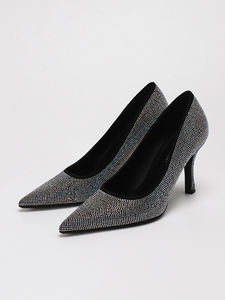 8503-3TZ Nouveaux Escarpins pour Dames Très Populaires, Chaussures de <span class=keywords><strong>Mariée</strong></span> à Talons Aiguilles et Bout Pointu, Résistantes à l'Usure et Ornées de Strass - Product Image 4