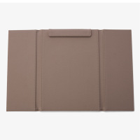 Leren bureau-organizer met bureau-accessoires, promotionele poster voor bedrijven/restaurants, modern drielaags multifunctioneel ontwerp