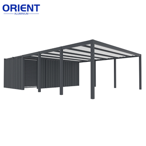 Abri de voiture extérieur robuste, auvent imperméable en acier, toit métallique 20 x 20 20x20 12x24 pour <span class=keywords><strong>2</strong></span> <span class=keywords><strong>voitures</strong></span>, fabriqué en Chine - Product Image 5