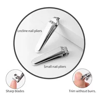 Kit de coupe-ongles en acier inoxydable VH 6 pièces, ensemble complet de manucure et pédicure, boîte de couleur, soin des pieds professionnel, utilisation en salon