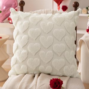 Funda <span class=keywords><strong>de</strong></span> Almohada Cuadrada <span class=keywords><strong>de</strong></span> Felpa para el Día <span class=keywords><strong>de</strong></span> San Valentín, con Bordado <span class=keywords><strong>de</strong></span> <span class=keywords><strong>Amor</strong></span>, Diseño <span class=keywords><strong>de</strong></span> Corazón Jacquard, Estilo Moderno y Simple para Sala <span class=keywords><strong>de</strong></span> Estar, Sofá, Hogar, Festividades - Product Image 3