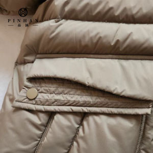 Manteau long en duvet pour femmes, col en fourrure de renard véritable, capuche détachable, <span class=keywords><strong>kaki</strong></span>, chaud, épais, <span class=keywords><strong>veste</strong></span> bouffante de marque de créateur pour femmes - Product Image 5