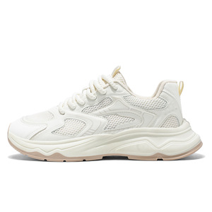 Autumn Fashion Trend Breathable Mesh Casual <b>Shoes</b> Men Thick Sole <b>Height</b> <b>Increasing</b> Soft Sole Sports White Women Couple Style Dad - Product Image 5