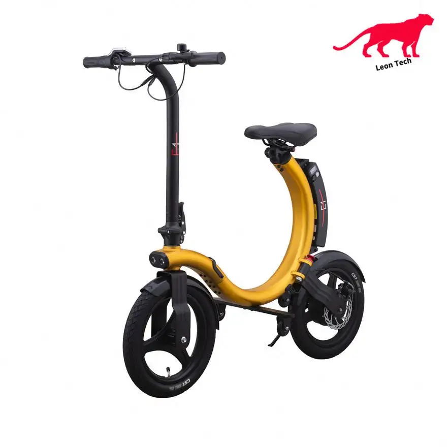 Bicicleta eléctrica plegable de 36V y 350W, cicla pequeña plegable, con certificado Ce