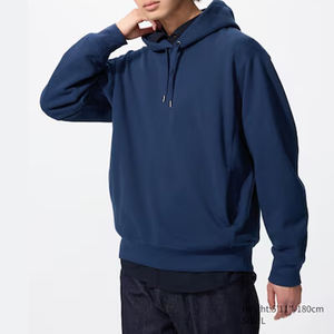 Sudadera con Capucha de Moda Casual Urbana para Hombre, de Invierno, de Lujo, Bordada, de Algodón Grueso, con Hombros Caídos, Lavada al Ácido, Diseño Extragrande, Suministro ODM - Product Image 6