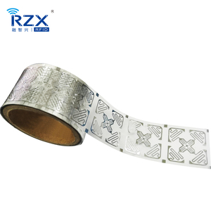 RZX muestra gratis 3D antena H47 50x50mm Impinj Monza 4QT largo alcance UHF RFID pegatina 860-960MHz adhesivo blanco etiqueta en blanco - Product Image 5