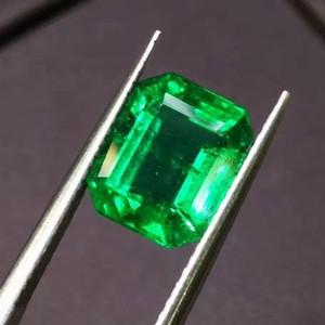 Di fascia alta da sposa fatto a mano della pietra preziosa dei monili di personalizzazione 5.205ct naturale vivido verde <span class=keywords><strong>smeraldo</strong></span> di pietra allentati - Product Image 4