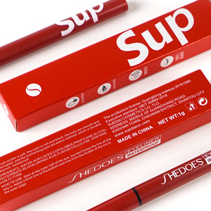 <span class=keywords><strong>Eyeliner</strong></span> <span class=keywords><strong>liquide</strong></span> minéral épais rouge et <span class=keywords><strong>noir</strong></span> imperméable à l'eau de longue durée OEM pour débutants sans décoloration sans taches - Product Image 2