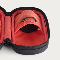 Pochette noire pour appareils électroniques, organiseur de câbles, étui compact en nylon Cordura, sac d'accessoires de voyage, logo personnalisé, fabricant OEM ODM