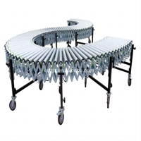 DZJX Convoyeur à rouleaux flexible extensible électrique automatique Convoyeur à rouleaux télescopique automatisé par gravité