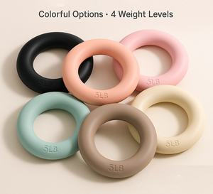 Good Price Home Fitness Equipment 5 <b>8</b> 10 15lb Yoga Weight Loss Ring Hand Weight Training Silicone Energy Power Ring Dumbbell - Product Image 6