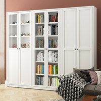 Meuble en acier en verre pour vitrine de salon avec porte en fer armoire de bibliothèque de salon
