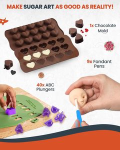 Cake Decorating Kit <strong>Baking</strong> Supplies 700Pcs <strong>Silicone</strong> Plastic Springform Pans Cake Turntable Piping Tips Icing Tools - Product Image 6